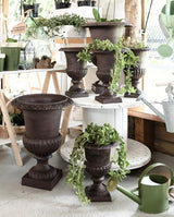 Cast Iron French Garden Urn Medium 24 x 30cm