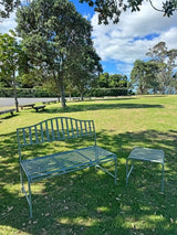 Outdoor Side Table Stool Verdant Voyage Sage Green 46cm