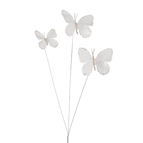 Butterfly Spray Elegant White