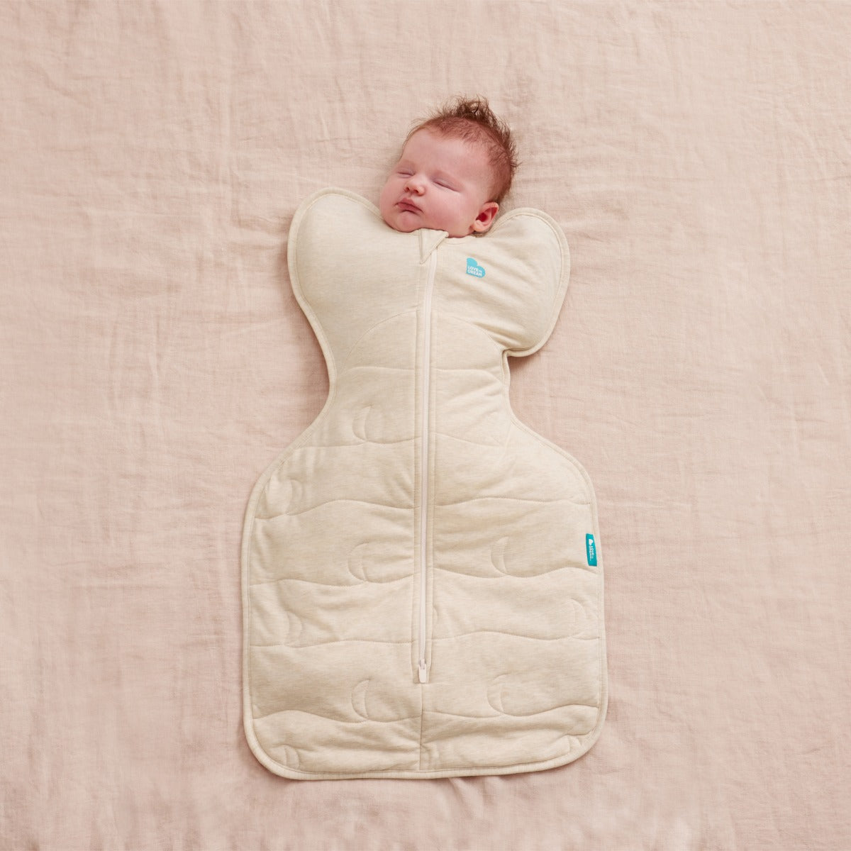 Love to Dream Swaddle Up™ Extra Warm 3.5 TOG - Blush Heart Oatmeal - Small