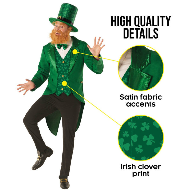 Costume Irish Leprechaun Suit Men's Size X-Large