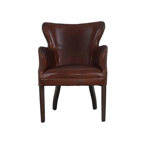BALTIMORE OCCASIONAL CHAIR - VINTAGE CIGAR BROWN