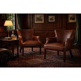 BALTIMORE OCCASIONAL CHAIR - VINTAGE CIGAR BROWN