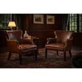 BALTIMORE OCCASIONAL CHAIR - VINTAGE CIGAR BROWN