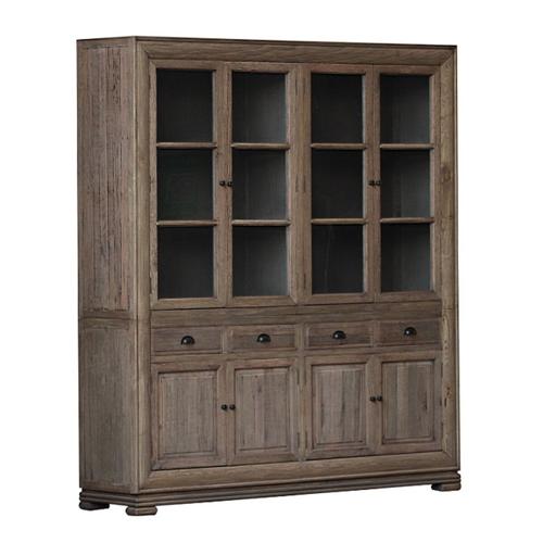 HOMESTEAD LARGE WALL UNIT W/4 DOORS & 4 DRAWERS - RECLAIMED OAK