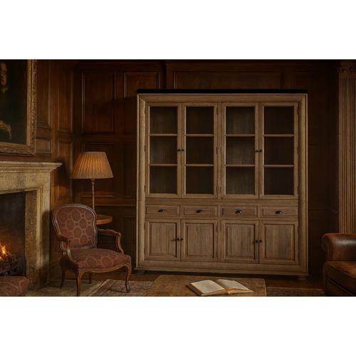 HOMESTEAD LARGE WALL UNIT W/4 DOORS & 4 DRAWERS - RECLAIMED OAK