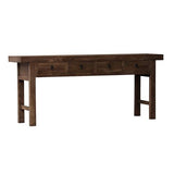 MANOR 4 DRAWER CONSOLE - RECLAIMED ELM