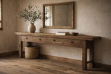 MANOR 4 DRAWER CONSOLE - RECLAIMED ELM