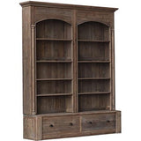 HEARTSIDE ARCH TOP BOOKCASE - RECLAIMED ELM