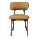 WILLOW DINING CHAIR IN GINGER LEATHER
