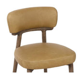 WILLOW DINING CHAIR IN GINGER LEATHER