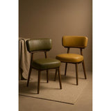 WILLOW DINING CHAIR IN GINGER LEATHER