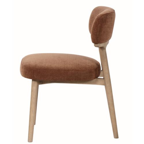 WILLOW DINING CHAIR IN AUTUMN RUST FABRIC