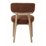 WILLOW DINING CHAIR IN AUTUMN RUST FABRIC