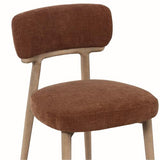 WILLOW DINING CHAIR IN AUTUMN RUST FABRIC