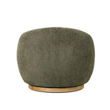 MIAMI SWIVEL CHAIR XL W/WOOD BASE - MOSS GREEN