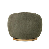 MIAMI SWIVEL CHAIR XL W/WOOD BASE - MOSS GREEN