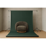 MIAMI SWIVEL CHAIR XL W/WOOD BASE - MOSS GREEN