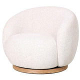 MIAMI SWIVEL CHAIR XL W/WOOD BASE - SEASHELL