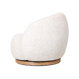 MIAMI SWIVEL CHAIR XL W/WOOD BASE - SEASHELL