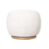 MIAMI SWIVEL CHAIR XL W/WOOD BASE - SEASHELL