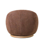 MIAMI SWIVEL CHAIR XL W/WOOD BASE - TOBACCO
