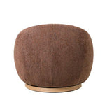 MIAMI SWIVEL CHAIR XL W/WOOD BASE - TOBACCO