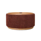 MIAMI TRAY OTTOMAN XL W/WOOD BASE - BURNT OCHRE