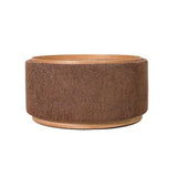 MIAMI TRAY OTTOMAN XL W/WOOD BASE - TOBACCO