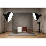 MIAMI OTTOMAN W/WOOD BASE - MOSS GREEN