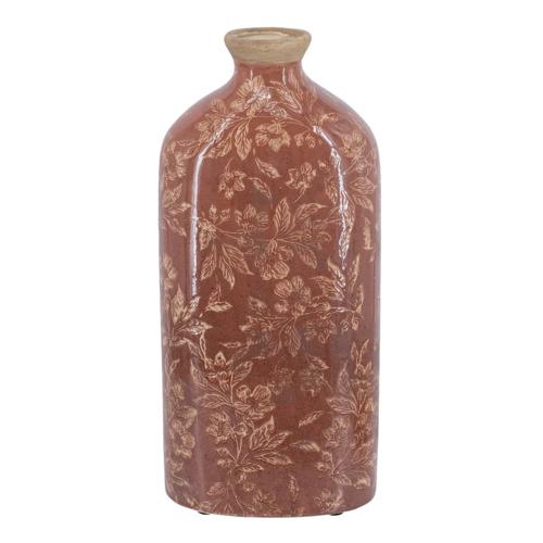 TAN CERAMIC VASE - LARGE