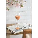 HOUR GLASS WITH TERRACOTTA SAND - LARGE