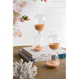 HOUR GLASS WITH TERRACOTTA SAND - LARGE