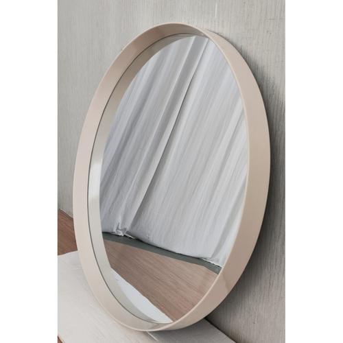 CREAM ROUND MIRROR