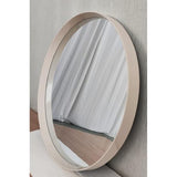 CREAM ROUND MIRROR