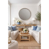CREAM ROUND MIRROR