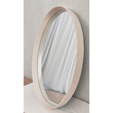CREAM OVAL MIRROR