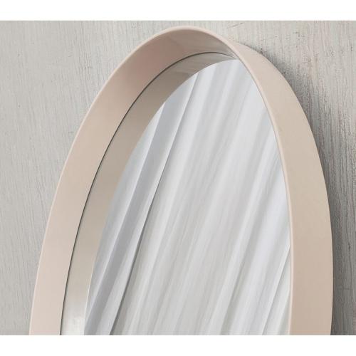 CREAM OVAL MIRROR