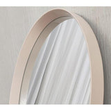 CREAM OVAL MIRROR