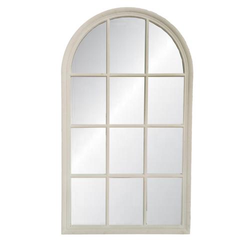 VINTAGE CREAM CHURCH WINDOW MIRROR - 1400x800x40