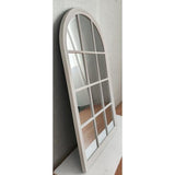 VINTAGE CREAM CHURCH WINDOW MIRROR - 1400x800x40