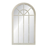 VINTAGE CREAM CHURCH WINDOW MIRROR -Version 1