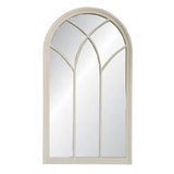 VINTAGE CREAM CHURCH WINDOW MIRROR - 800x1400x40