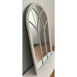 VINTAGE CREAM CHURCH WINDOW MIRROR - 800x1400x40