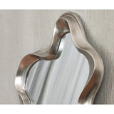 VINTAGE SILVER ABSTRACT MIRROR - 1040x650x70