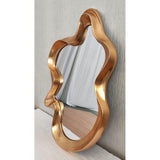 VINTAGE GOLD ABSTRACT MIRROR - 1040x650x70