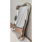 VINTAGE SILVER ABSTRACT MIRROR - 1180x780x85