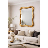 VINTAGE GOLD ABSTRACT MIRROR - 1180x780x85
