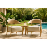 DRIFT OUTDOOR PP CHAIR W/ TAN OUTDOOR FABRIC - SAND FRAME