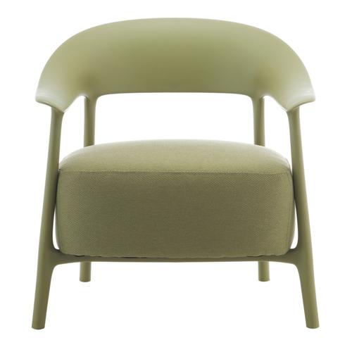 DRIFT OUTDOOR PP CHAIR W/ GREEN OUTDOOR FABRIC - SAGE FRAME